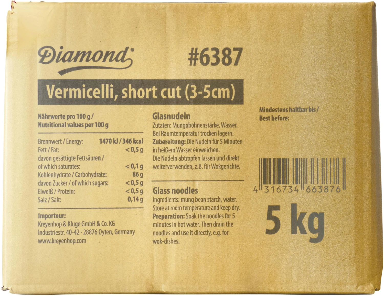 DIAMOND Glasnudeln (5 Kg) 3 DIAMOND Glasnudeln (5 Kg)