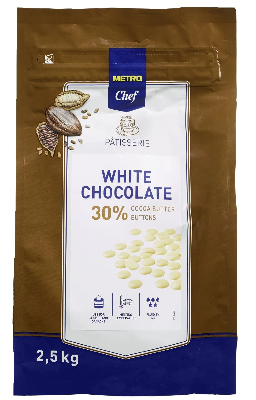METRO Chef Kuvertüre Buttons Dark 72 % (2,5 Kg) 5 METRO Chef Kuvertüre Buttons Dark 72 % (2,5 Kg) – Bild 3