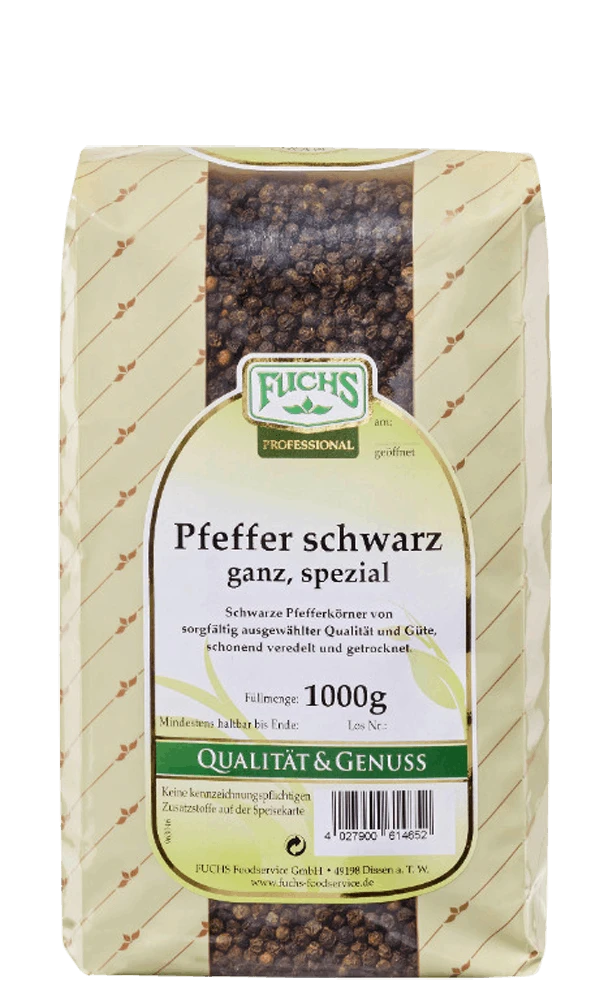 Fuchs Pfeffer Schwarz Gemahlen (1kg) 4 Fuchs Pfeffer Schwarz Gemahlen (1kg) – Bild 2
