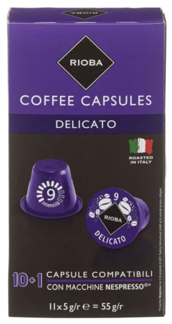 Rioba Kaffeekapseln Dacaffeinato 11 Kapseln (55 G) -Lebensmittelgeschäft 324cc407 0063 410e 9f46 b6caf5fc4a85 5