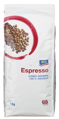 Aro Kaffeebohnen Espresso Robusta Arabica (1 Kg) -Lebensmittelgeschäft 39cdc1ee 1502 42ff 8c0d ca976985861a