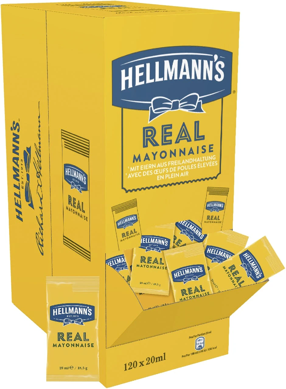 Hellmann's Vegan Mayo 120 Portionen X 20ml (2,4 L) 5 Hellmann's Vegan Mayo 120 Portionen X 20ml (2,4 L) – Bild 3