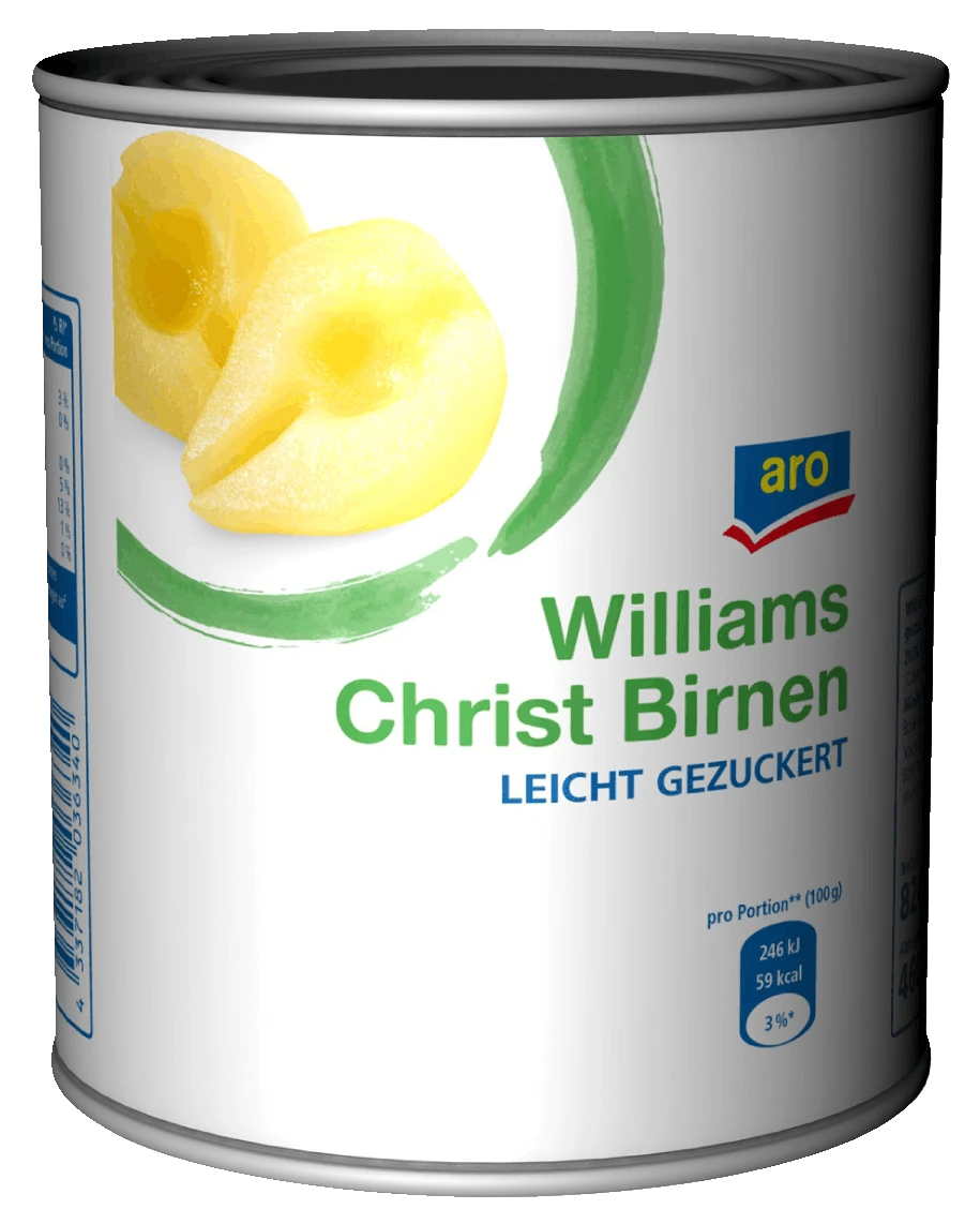 Aro Birnen Halbe Frucht, Leicht Gezuckert (850 Ml) 6 Aro Birnen Halbe Frucht, Leicht Gezuckert (850 Ml) – Bild 4