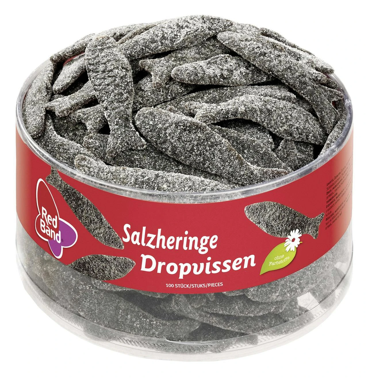 Red Band Lakritz Salzheringe 100 Stück (1,18 Kg) 3 Red Band Lakritz Salzheringe 100 Stück (1,18 Kg)
