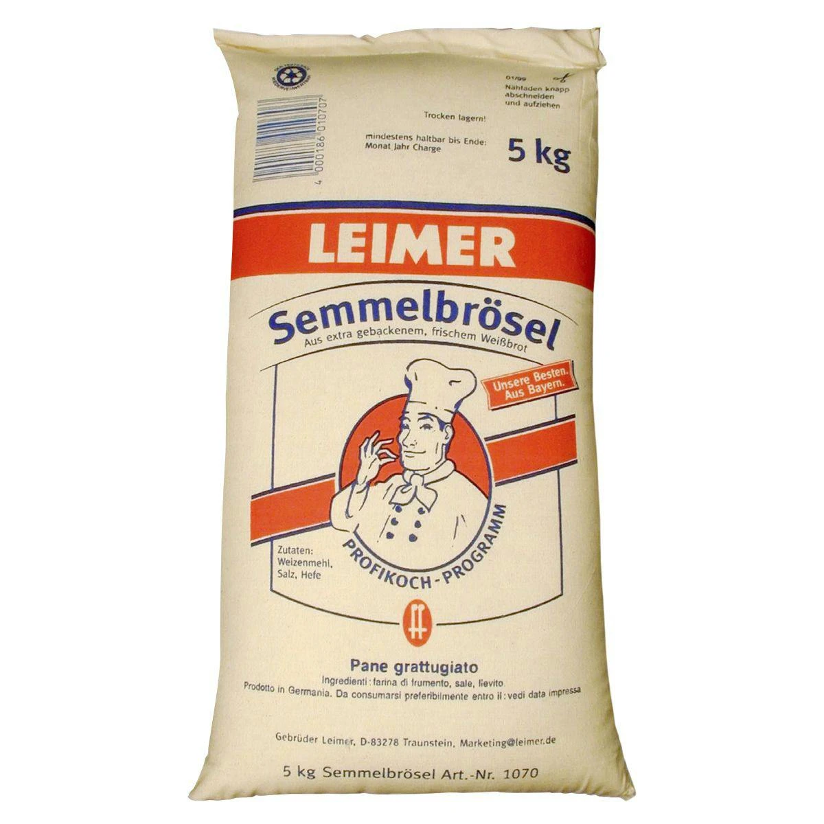 Leimer Paniermehl Extra Gold Mit Paprika (5 Kg) 6 Leimer Paniermehl Extra Gold Mit Paprika (5 Kg) – Bild 4