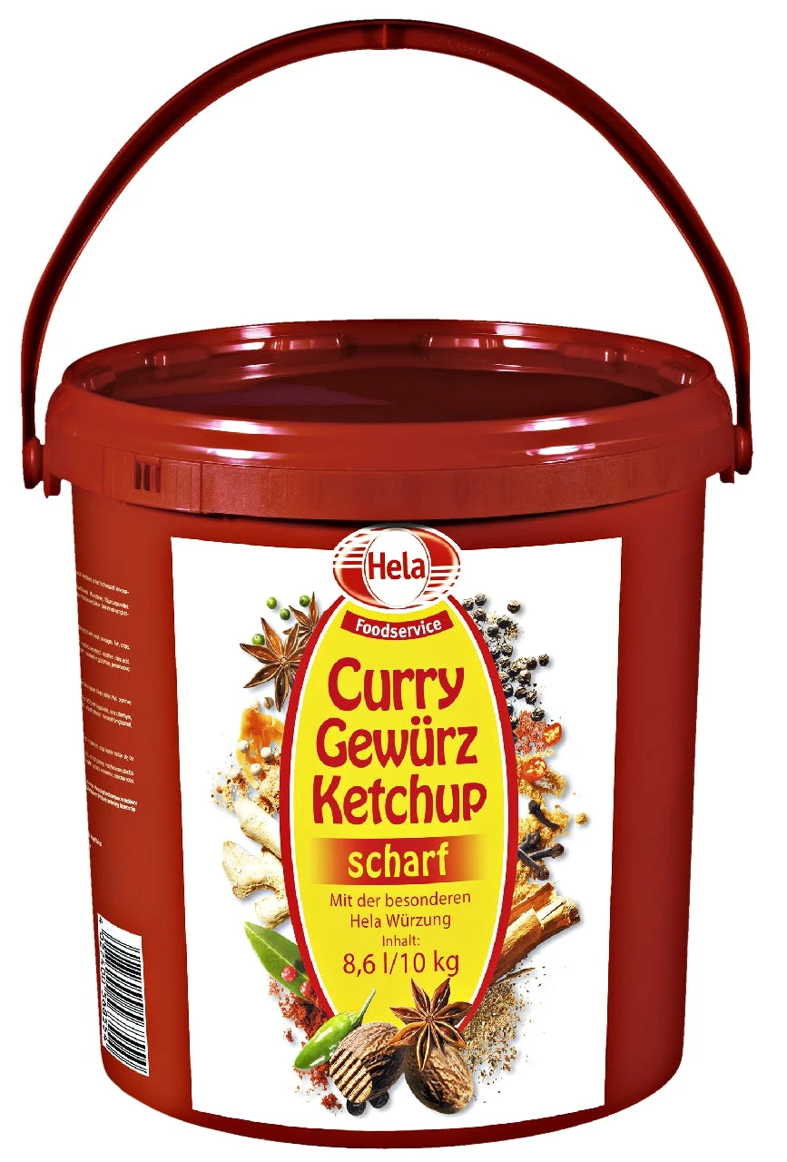 Hela Curry Gewürz Ketchup Scharf (10 Kg) 3 Hela Curry Gewürz Ketchup Scharf (10 Kg)