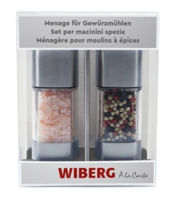 WIBERG Menage Mit Salz- Und Pfeffermühle Menage Aus Rostfreiem Edelstahl Und ABS Kunststoff (205 G) 9 WIBERG Menage Mit Salz- Und Pfeffermühle Menage Aus Rostfreiem Edelstahl Und ABS Kunststoff (205 G) -Lebensmittelgeschäft 74b78709 5f82 4345 b220 4ea9ddf6bb9c 2