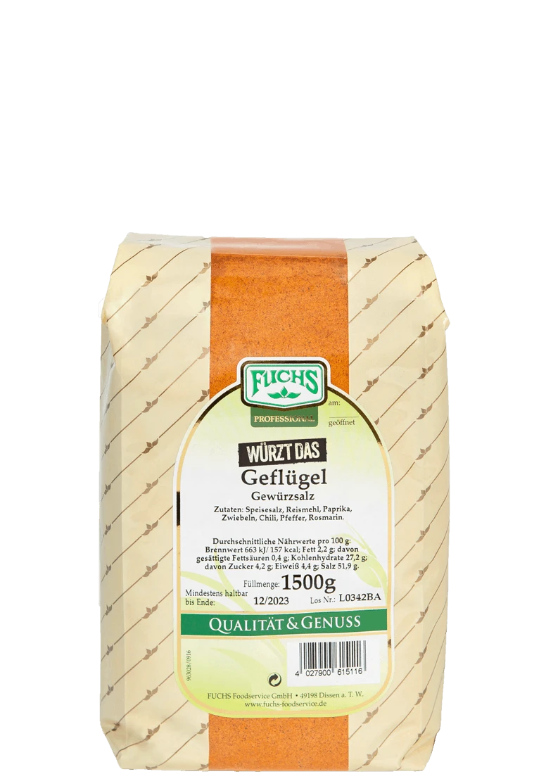 Fuchs Würzt Das Geflügel - Gewürzsalz (1,5kg) 3 Fuchs Würzt Das Geflügel - Gewürzsalz (1,5kg)