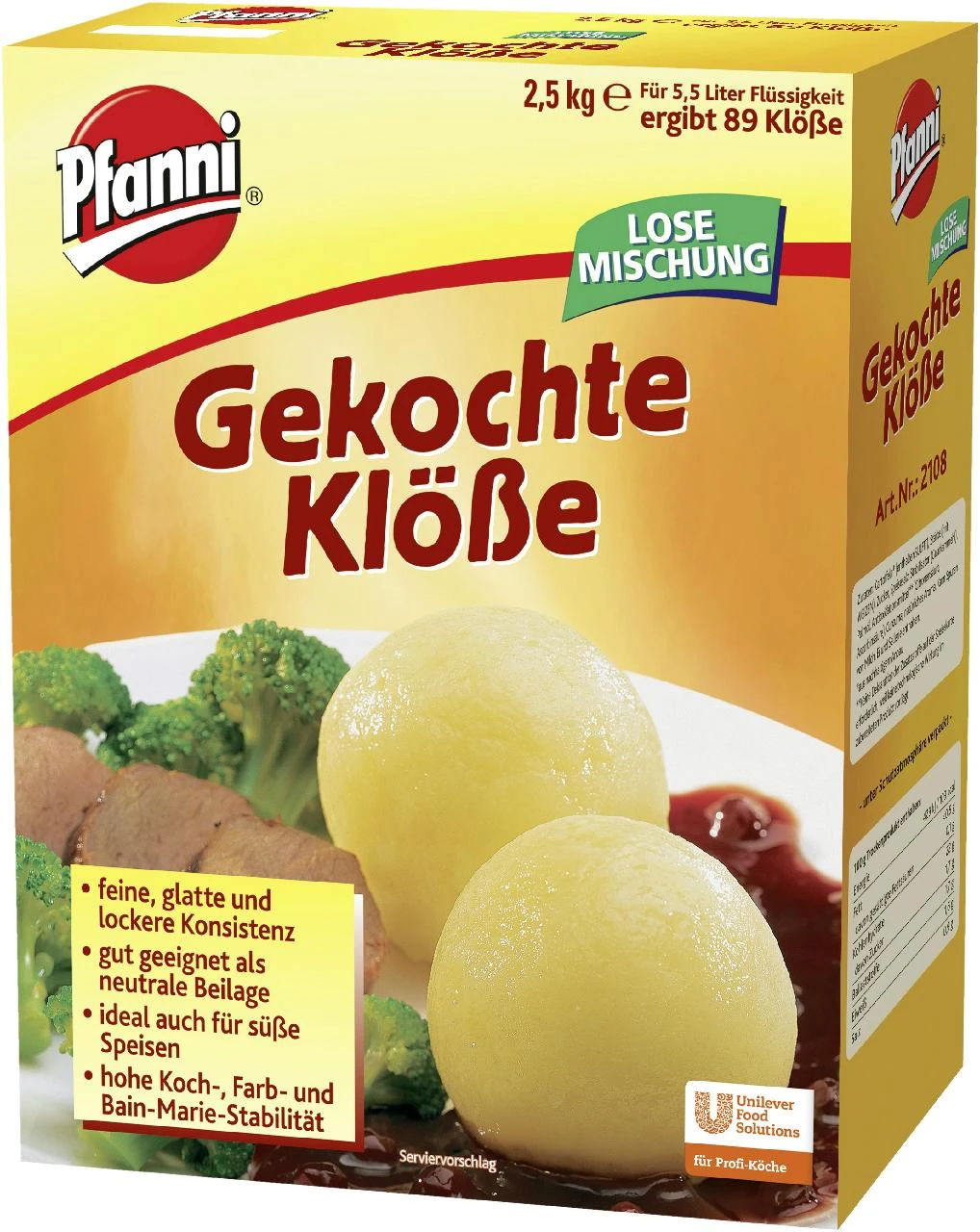 Pfanni Gekochte Klöße (2,5 Kg) 3 Pfanni Gekochte Klöße (2,5 Kg)
