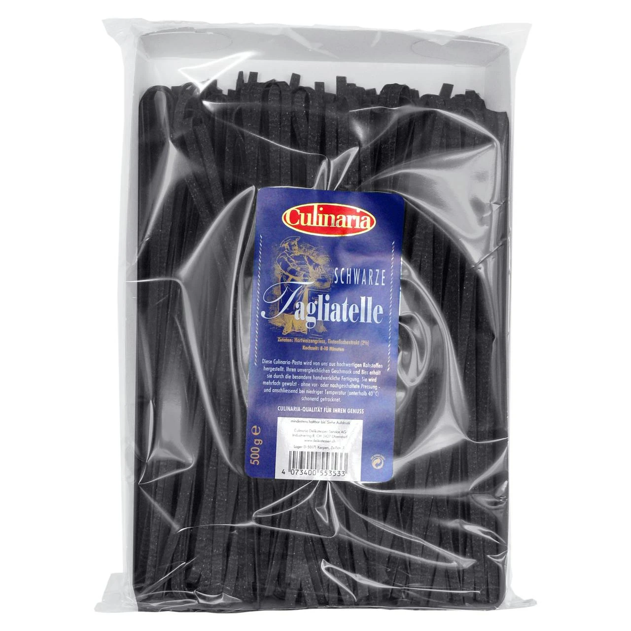 Culinaria Schwarze Tagliatelle Bandnudeln (500 G) 4 Culinaria Schwarze Tagliatelle Bandnudeln (500 G) – Bild 2