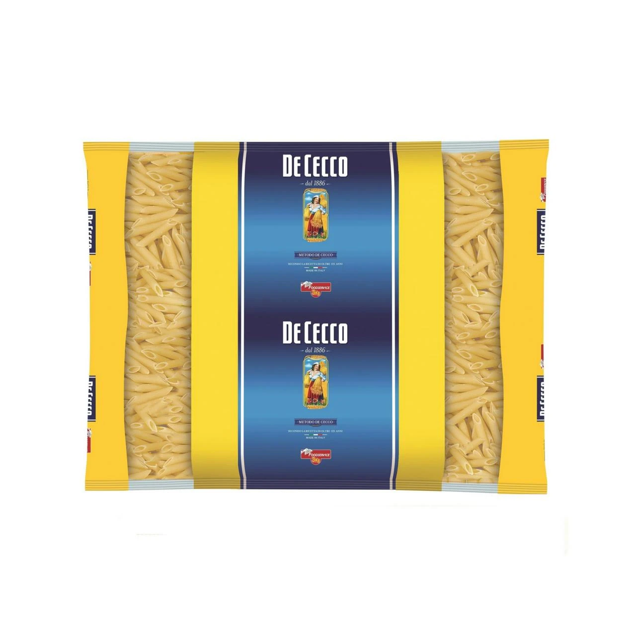 De Cecco Penne Rigate No. 41 Kurze Röhrennudeln (3 Kg) 3 De Cecco Penne Rigate No. 41 Kurze Röhrennudeln (3 Kg)