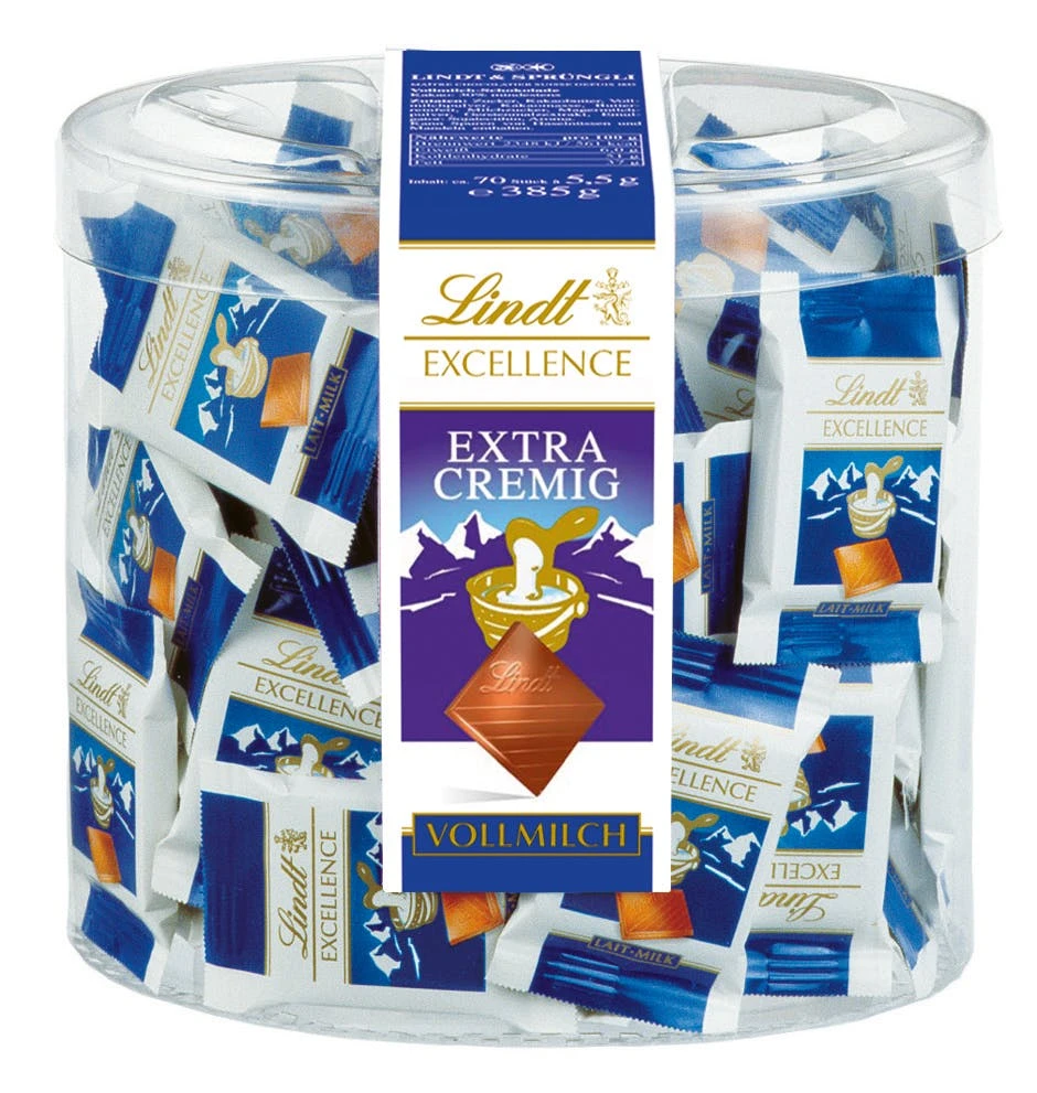 Lindt Excellence Milch Mini 70 Täfelchen X 5,5 G (385 G)