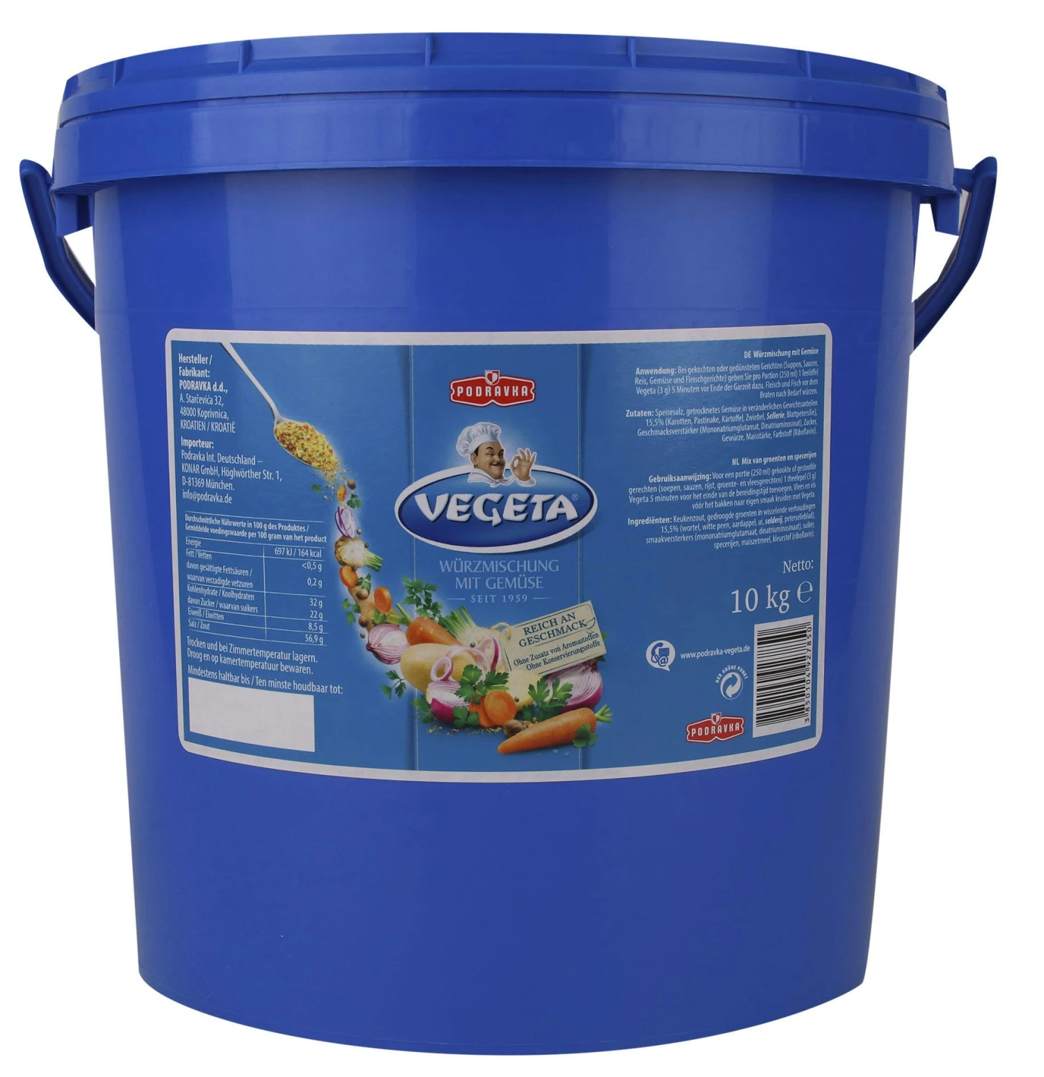 VEGETA Würzmischung Mit Gemüse (5 Kg) 4 VEGETA Würzmischung Mit Gemüse (5 Kg) – Bild 2