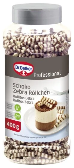 Dr. Oetker Professional Schoko Zebra Röllchen (400 G)