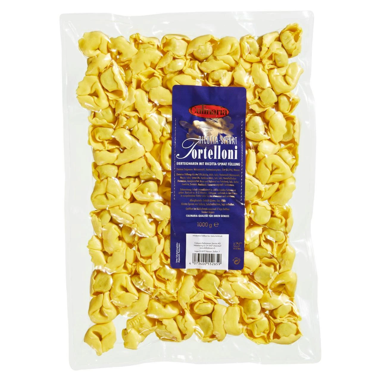 Culinaria Tortelloni Mit Ricotta Spinat Füllung (1 Kg) 3 Culinaria Tortelloni Mit Ricotta Spinat Füllung (1 Kg)
