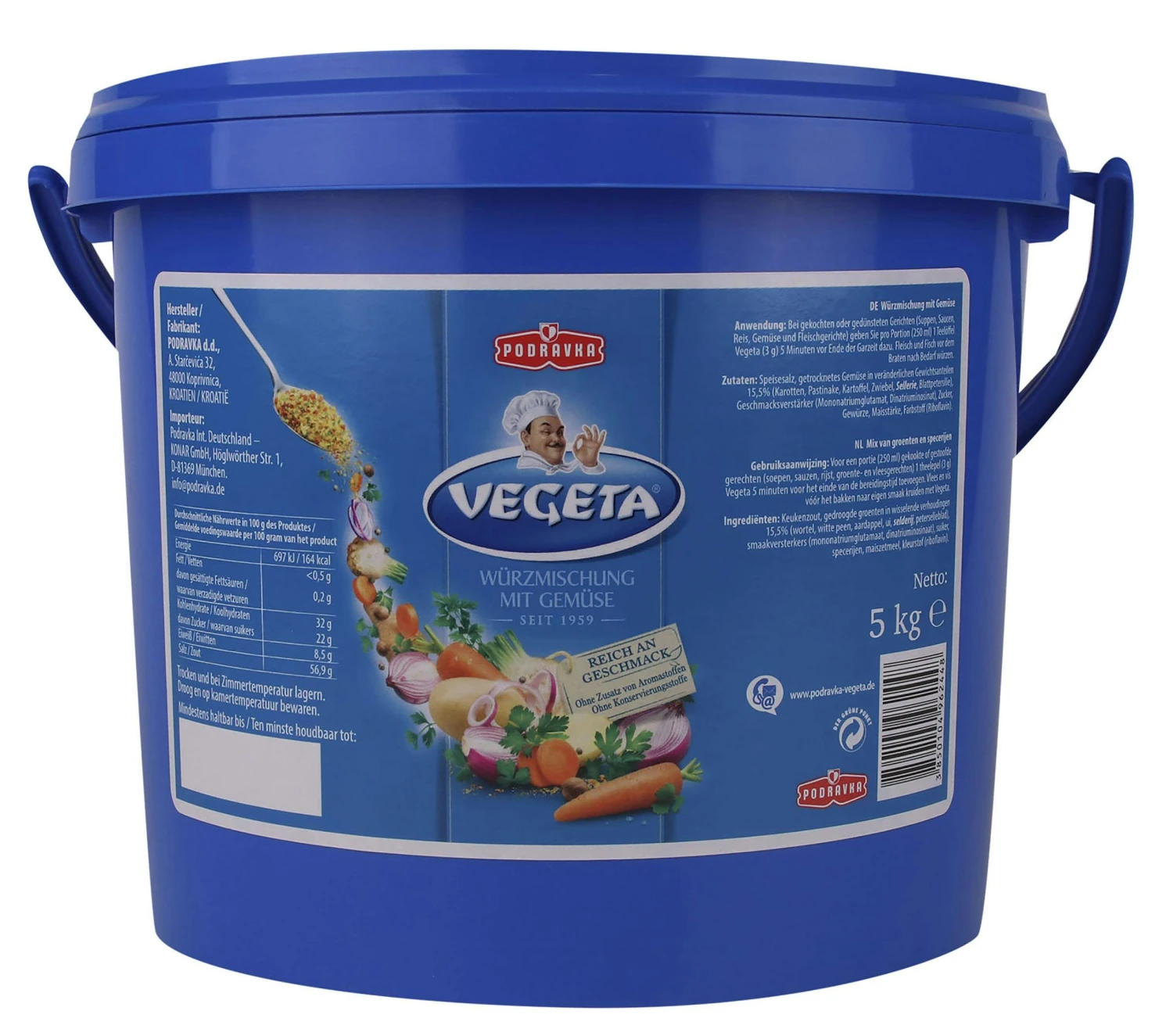 VEGETA Würzmischung Mit Gemüse (5 Kg) 3 VEGETA Würzmischung Mit Gemüse (5 Kg)