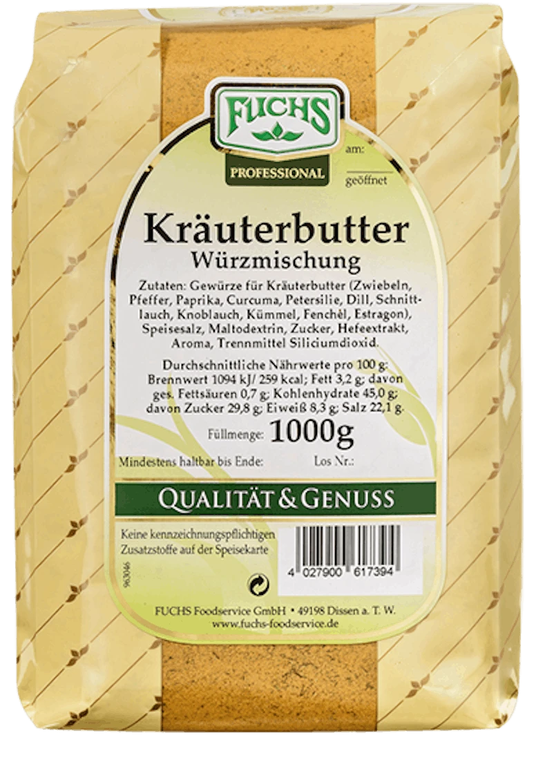 Ubena Kräuterbutter Gewürzmischung (450g) 4 Ubena Kräuterbutter Gewürzmischung (450g) – Bild 2