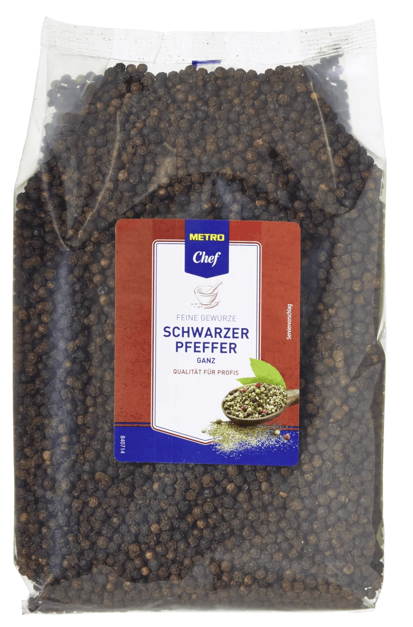 METRO Chef Pfeffer Schwarz Ganz (500 G) 5 METRO Chef Pfeffer Schwarz Ganz (500 G) – Bild 3