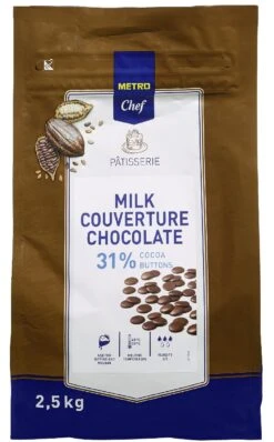METRO Chef Kuvertüre Buttons Dunkle Schokolade 55 % Kakaomasse (2,5 Kg) -Lebensmittelgeschäft d8681e9c abe1 472e 86b4 31ebda744390 3