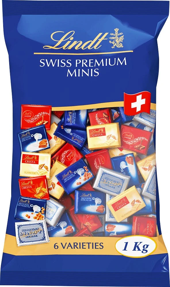 Lindt Napolitains Swiss Premium Mini (1 Kg) 3 Lindt Napolitains Swiss Premium Mini (1 Kg)
