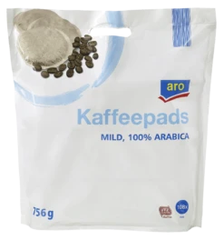 Aro Kaffeepads Mild 108 Portionen (756 G)