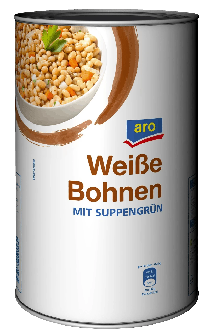 Aro Limabohnen 12 X 400 G (4,8 Kg) 8 Aro Limabohnen 12 X 400 G (4,8 Kg) – Bild 6